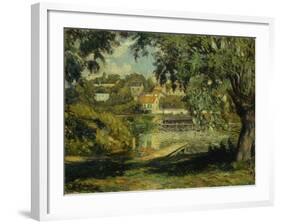 Village on the Banks of the River-Henri Lebasque-Framed Giclee Print