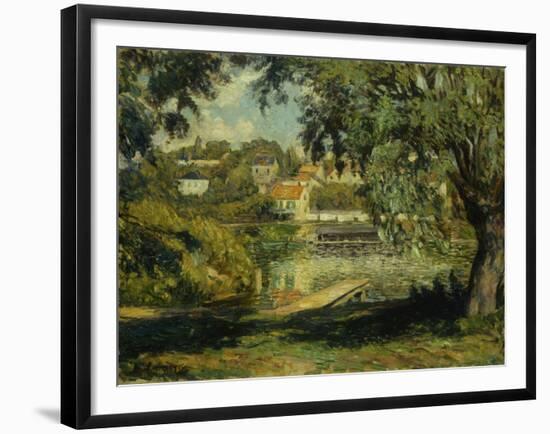 Village on the Banks of the River-Henri Lebasque-Framed Giclee Print