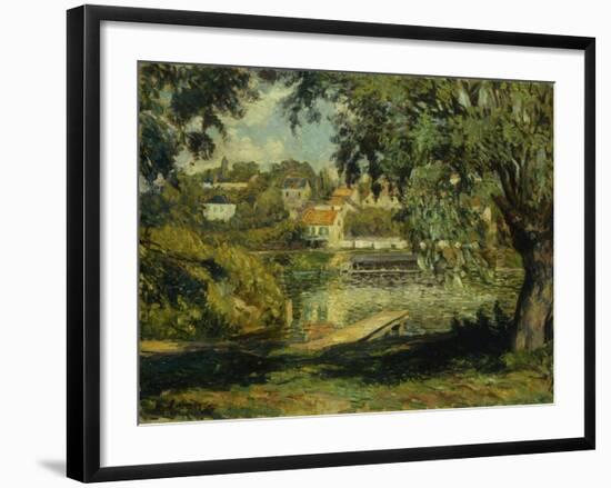 Village on the Banks of the River-Henri Lebasque-Framed Giclee Print