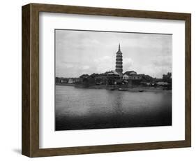 Village on the Banks of the Yangtze Rive-null-Framed Photographic Print