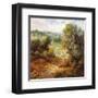 Village on the Hillside-Marino-Framed Art Print