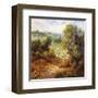 Village on the Hillside-Marino-Framed Art Print