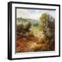 Village on the Hillside-Marino-Framed Art Print