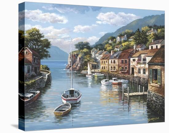 Village on the Water-Sung Kim-Stretched Canvas