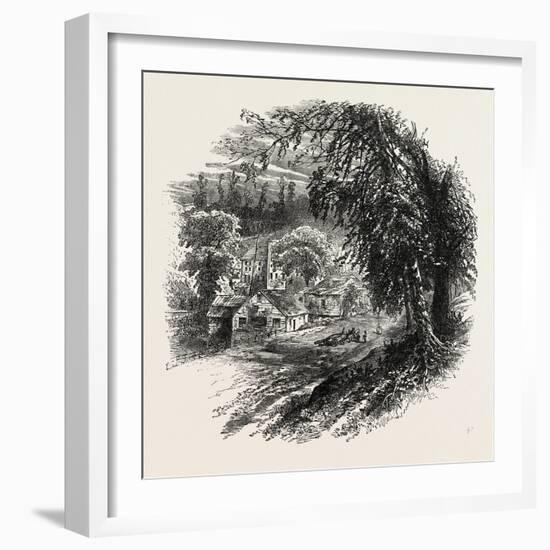 Village Op Yonkers, New York, USA, 1870s-null-Framed Giclee Print