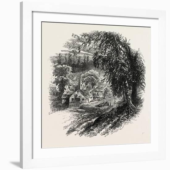 Village Op Yonkers, New York, USA, 1870s-null-Framed Giclee Print