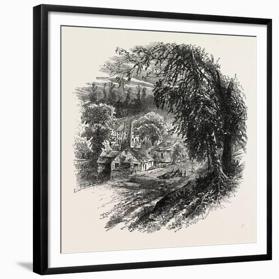 Village Op Yonkers, New York, USA, 1870s-null-Framed Giclee Print