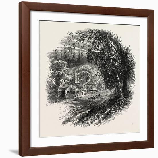 Village Op Yonkers, New York, USA, 1870s-null-Framed Giclee Print