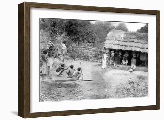 Village Outcasts Shopping in South India, 1926-null-Framed Giclee Print