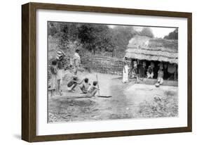Village Outcasts Shopping in South India, 1926-null-Framed Giclee Print
