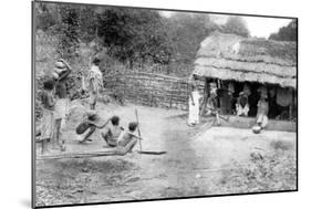 Village Outcasts Shopping in South India, 1926-null-Mounted Giclee Print