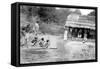 Village Outcasts Shopping in South India, 1926-null-Framed Stretched Canvas