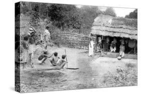 Village Outcasts Shopping in South India, 1926-null-Stretched Canvas