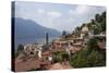 Village Overlooking Lake Garda, Italian Lakes, Lombardy, Italy, Europe-James Emmerson-Stretched Canvas
