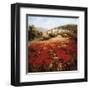 Village Poppies-Marino-Framed Art Print