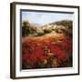 Village Poppies-Marino-Framed Art Print