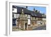 Village Pump and Medieval Timber Framed Houses-Peter Richardson-Framed Photographic Print