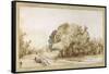 Village Road, C1650-Rembrandt van Rijn-Framed Stretched Canvas