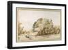 Village Road, C1650-Rembrandt van Rijn-Framed Giclee Print