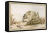 Village Road, C1650-Rembrandt van Rijn-Framed Stretched Canvas