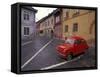 Village Roadway and Car, Sighishoara, Romania-Gavriel Jecan-Framed Stretched Canvas