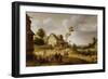 Village Scene, 1632 (Oil on Panel)-Joost Cornelisz Droochsloot-Framed Giclee Print