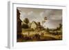 Village Scene, 1632 (Oil on Panel)-Joost Cornelisz Droochsloot-Framed Giclee Print