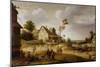 Village Scene, 1632 (Oil on Panel)-Joost Cornelisz Droochsloot-Mounted Giclee Print