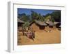 Village Scene, Children in Foreground, Zomba Plateau, Malawi, Africa-Poole David-Framed Photographic Print