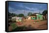Village Scene, Goulisoo, Oromo Country, Welega State, Ethiopia, Africa-Bruno Barbier-Framed Stretched Canvas