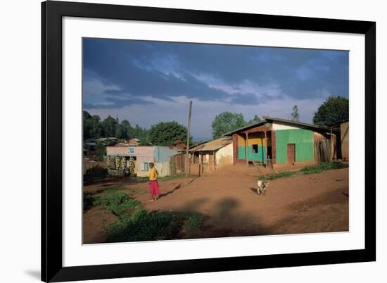 Village Scene, Goulisoo, Oromo Country, Welega State, Ethiopia, Africa-Bruno Barbier-Framed Photographic Print