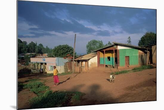 Village Scene, Goulisoo, Oromo Country, Welega State, Ethiopia, Africa-Bruno Barbier-Mounted Photographic Print