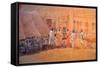 Village Scene, Jaipor-Lincoln Seligman-Framed Stretched Canvas