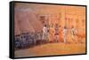 Village Scene, Jaipor-Lincoln Seligman-Framed Stretched Canvas