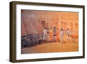 Village Scene, Jaipor-Lincoln Seligman-Framed Giclee Print