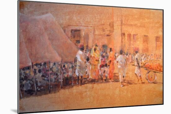 Village Scene, Jaipor-Lincoln Seligman-Mounted Giclee Print