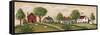 Village Scene Sheep Throughout-Beverly Johnston-Framed Stretched Canvas