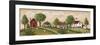 Village Scene Sheep Throughout-Beverly Johnston-Framed Giclee Print