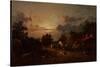 Village Scene, Sunset, C.1870-Jules Dupre-Stretched Canvas