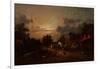 Village Scene, Sunset, C.1870-Jules Dupre-Framed Giclee Print