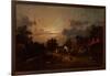 Village Scene, Sunset, C.1870-Jules Dupre-Framed Giclee Print