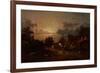 Village Scene, Sunset, C.1870-Jules Dupre-Framed Giclee Print