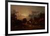 Village Scene, Sunset, C.1870-Jules Dupre-Framed Giclee Print