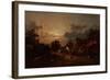 Village Scene, Sunset, C.1870-Jules Dupre-Framed Giclee Print