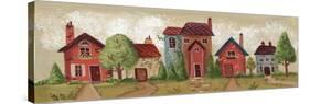 Village Scene-Beverly Johnston-Stretched Canvas