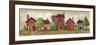 Village Scene-Beverly Johnston-Framed Giclee Print