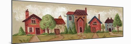 Village Scene-Beverly Johnston-Mounted Giclee Print