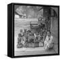 Village School and Teacher, Amarapura, Burma, 1908-null-Framed Stretched Canvas