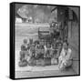 Village School and Teacher, Amarapura, Burma, 1908-null-Framed Stretched Canvas