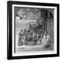 Village School and Teacher, Amarapura, Burma, 1908-null-Framed Photographic Print